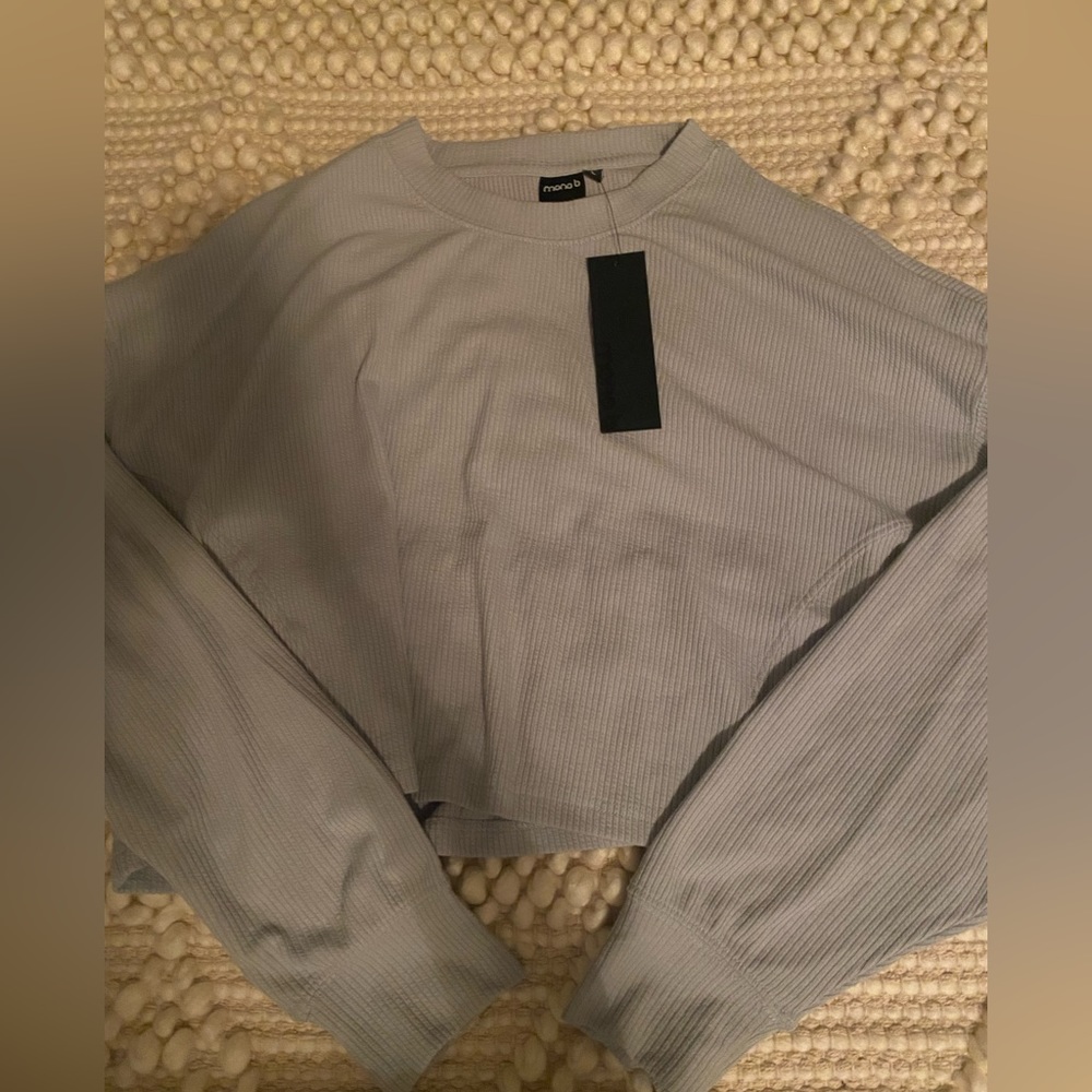 Cute Grey Crew Sweater